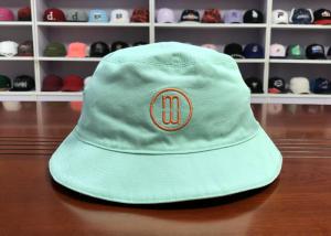 Wholesale Popular customized colors 100% cotton twill flat embroidery logo bucket hats caps from china suppliers