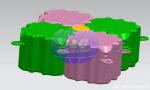 Rotomolded Marine Plastic Dock Floating Pontoon , Roto Molded Plastic Products