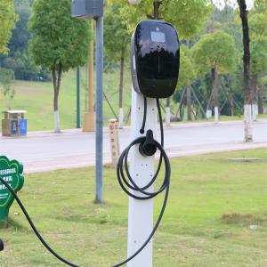 Wholesale 7kW Commercial EV Charger 32A 60Hz Mobile Electric Car Charger In Public Parking Lots from china suppliers