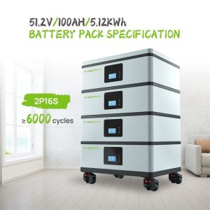 Buy cheap 48V/51.2 V 100ah LiFePO4 Residential Storage Battery System Stack Mounted from wholesalers