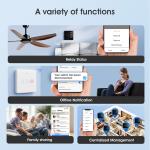 Tuya Fan switch Timer Control Voice No Neutral Wire Required Wall Smart WiFi