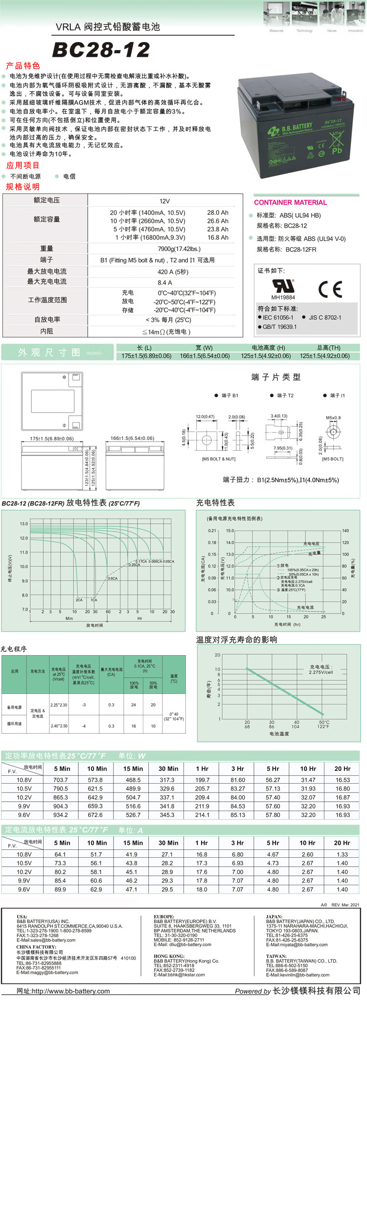 BB Battery SLA BB BP28-12 28Ah AGM UPS Storage Battery 12V Lead-Acid Battery