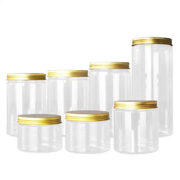 60Ml 100Ml 200Ml 250Ml Pet Clear Cosmetic Cream Jars Plastic Scrub Container