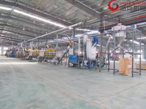 Oil PET Bottle Washing Recycling Line With High Speed Dewatering System