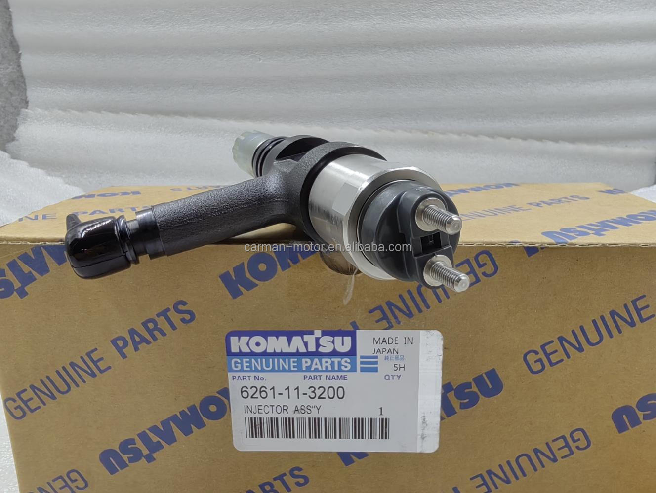 SA6D114 Fuel Injector OE NO. 6261-11-3200 Best Choice for Komatsu PC800-8 PC850-8 Excavator SAA6D140E Engine Spare Parts