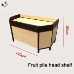 Single Sided Fruit And Vegetables Display Rack Heavy Duty Customer Size