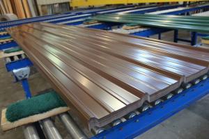 Wholesale PPGL AZ150 0.60 HDP Metal Roof RAL8017 PVDF 40-years Chromadek IBR Matt Textured Steel Sheet Z275 PPGI from china suppliers