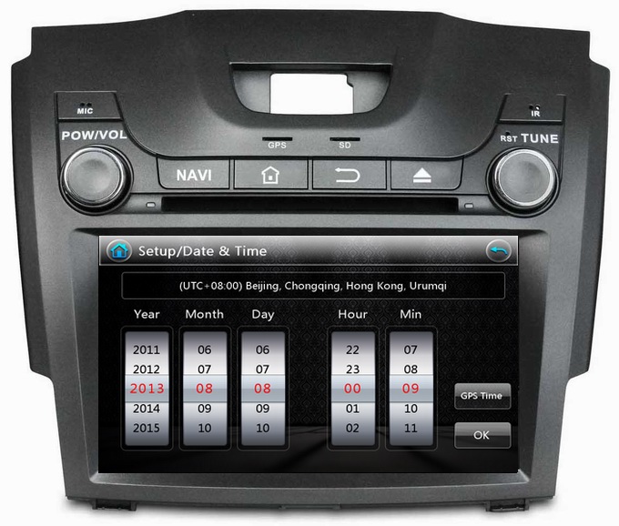 Ouchuangbo Car GPS Sat Navi Multimedia for Chevrolet S10 2013 DVD Player iPod RDS OCB-8054A