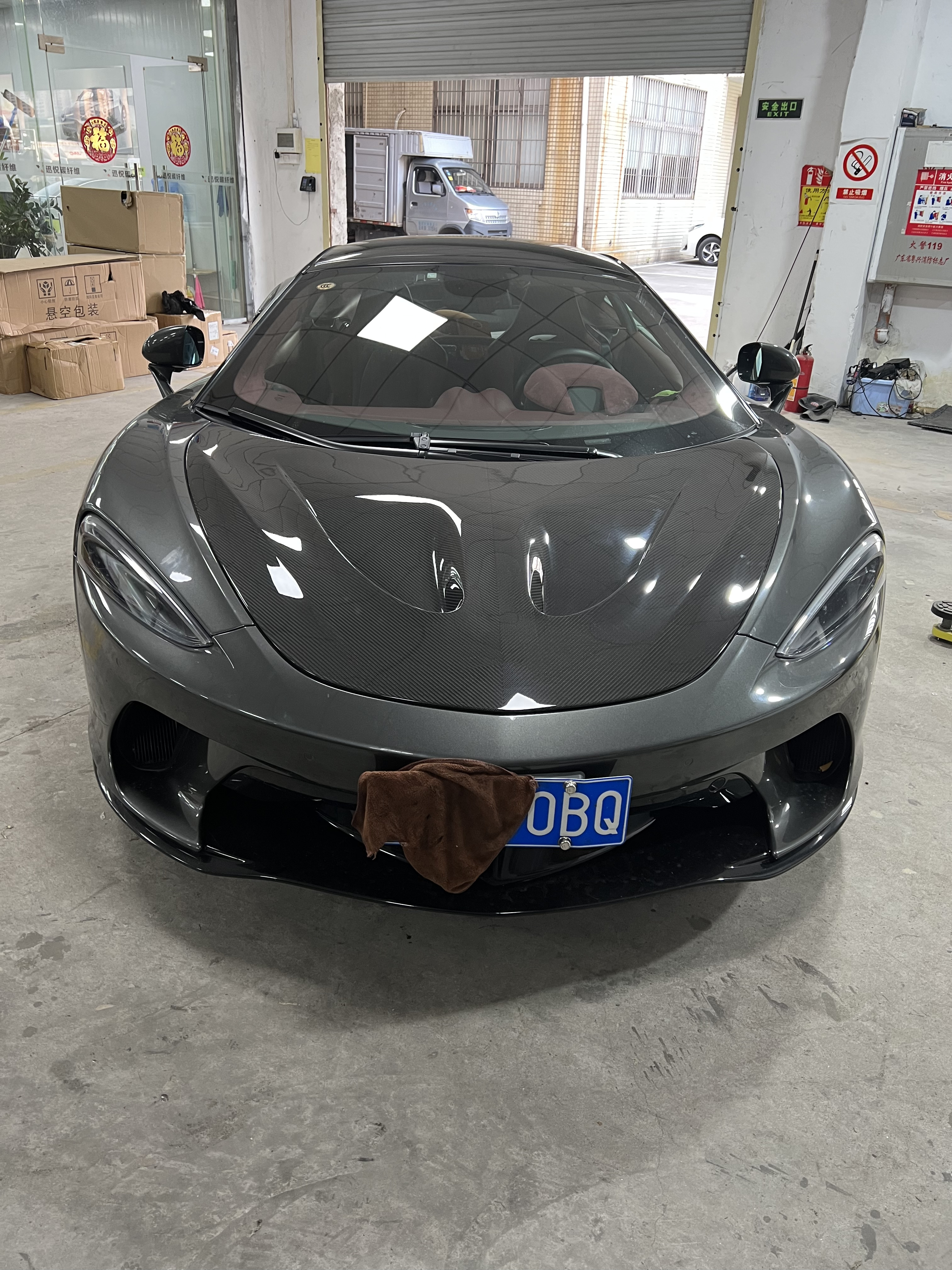 GT Mclaren Body Kit P1 Style Carbon Fiber Hood Engine Hatch