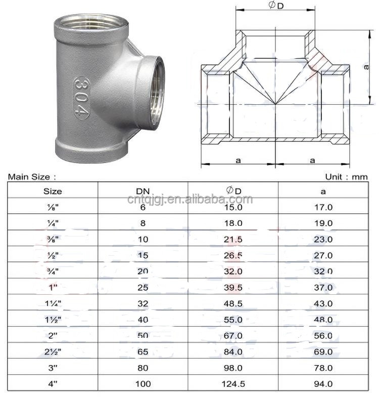 Optimal Plumbing Performance Equal Stainless Steel Seamless Pipe Fittings with Hexagon Head Code
