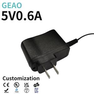 Wholesale 5V 0.6A Wall Mount Power Adapters Electric Unit VI Efficiency from china suppliers