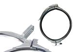 Galvanized Steel 140mm Heavy Duty Pipe Clamps Hvac Ductwork Connection