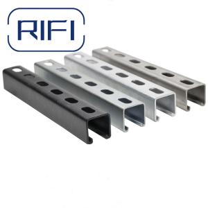 Wholesale 1 5 8 Strut Channel Carbon Steel / 304 Stainless Steel / Expoxy Coated Slotted C Channel from china suppliers