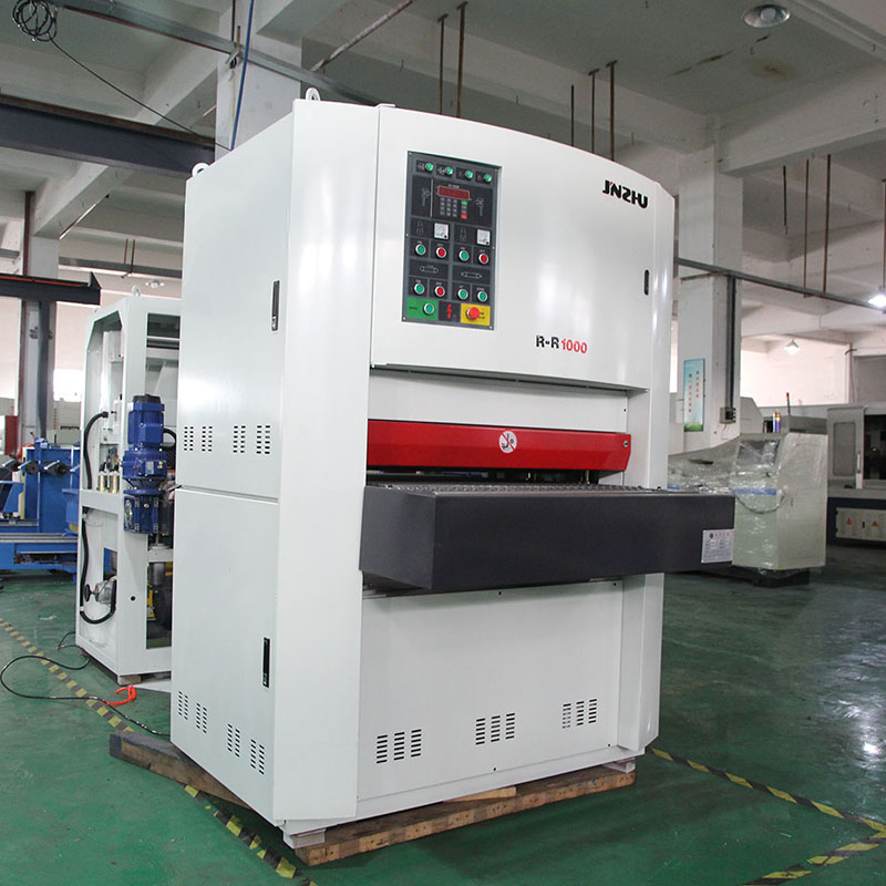1000mm wide sheet wire drawing machine stainless steel auto wide belt sanding machine