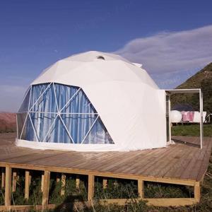 Wholesale 6m Geodesic Pop Up Dome Tent 2 To 6 People Capacity Glass Window from china suppliers