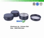 Matte Black color 30ml Cosmetic Packaging Face Body Care Cream Empty Aluminum