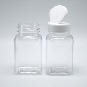 Wholesale 100ML PET Square Jar Pharma's Long-Lasting for Candy Sugar Storage from china suppliers