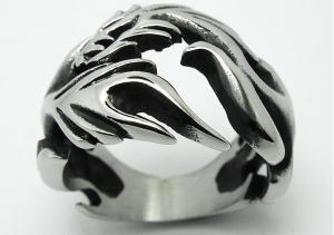 Wholesale Retro Ring Dragon Dragon Dragon Ring titanium steel casting from china suppliers