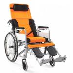 12" 24" Lightweight Foldable Wheelchair Fold Up Electric Wheelchair Black