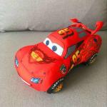 25cm Custom Cartoon Stuffed Car Red Mcqueen Car Toy Printing Logo