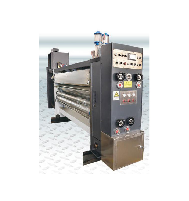 Cardboard 4 Colors Flexo Printer Oil-Coating Drying Machinery