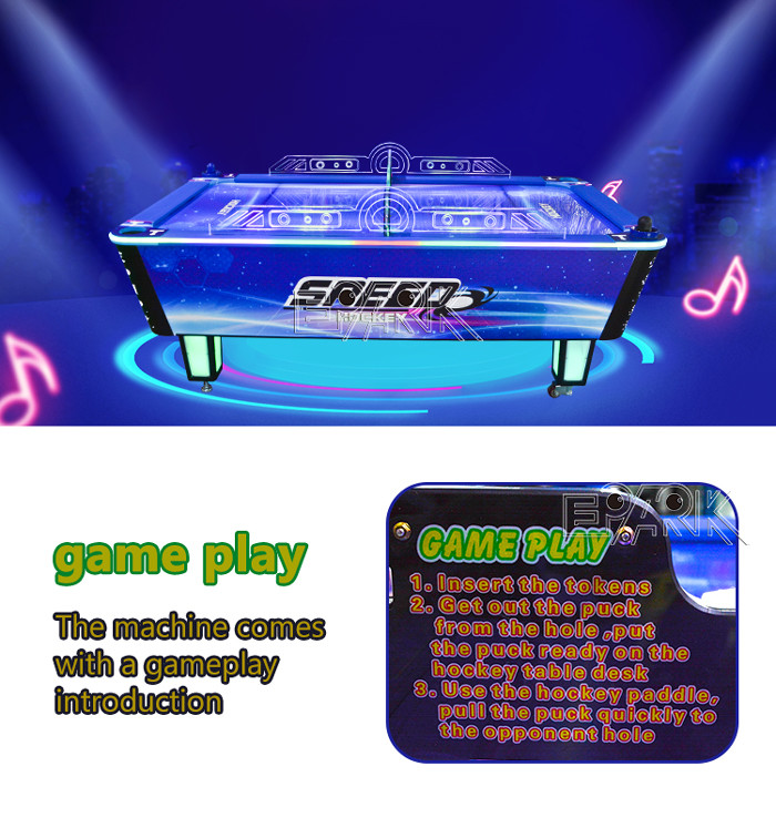 Indoor Amusement Arcade Game machine Coin Operated Luxury Hockey Table for kid/adult