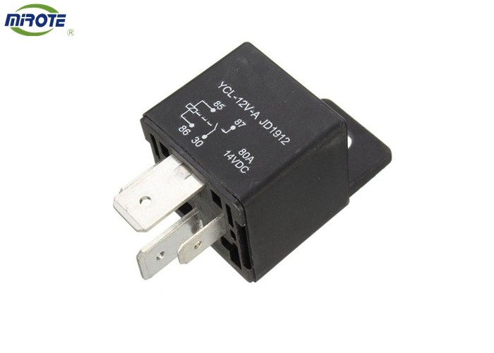 Non Water-proof 80AMP 4PINS 12V JD1912 Mounted Black Automotive Relay90987-02016 90080-87024 G115-67-730 90987-04010