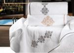 Luxury Custom White HotelTowel Set 100% Cotton Bathroom Towel Set Hotel Towels