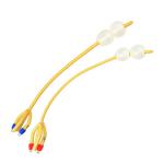 16fr 4 Way Double Balloon Latex Foley Catheter Disposable Silicone Coated