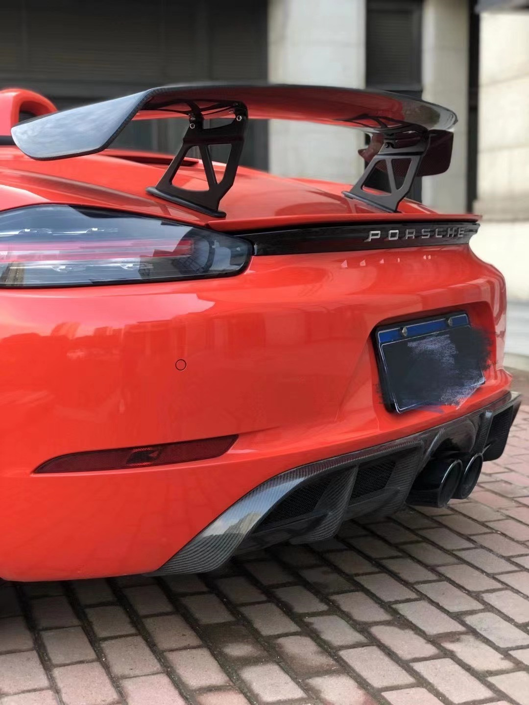 2022 New Products 987Cayman 981Boxster 718 Carbon Fiber Spoiler for Porsche 987 981 718 Carbon Fiber Spoiler Wing