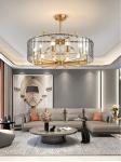 Modern home living room decoration round glass lighting candle Chandelier(WH-CY