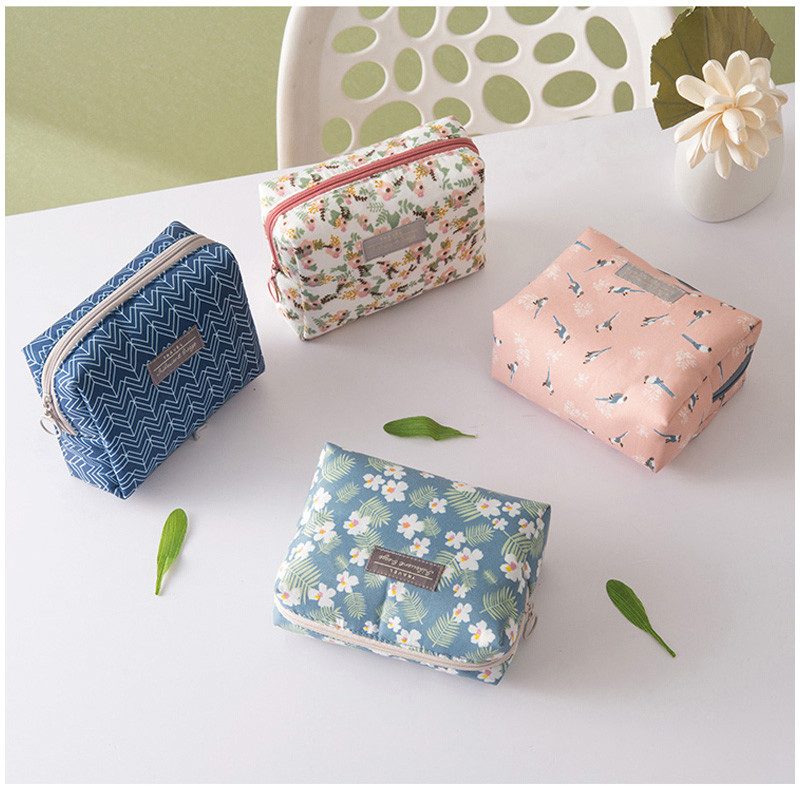 Zipper Polyester Cosmetic Bag