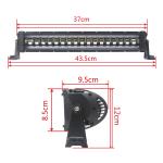 K Style 60W 12pcs 5W CREE LED LIGHT BAR 6000K 10-30V With Color Halo rings White