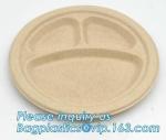 Meal Prep Eco Friendly Dinnerware Corn Starch Round Food Tray Lid Biodegradable