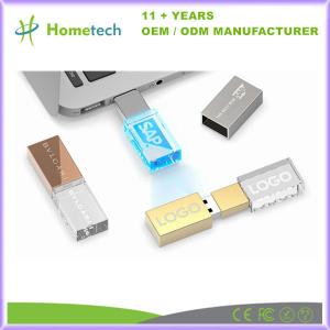China Custom 4GB 8GB 16GB Crystal USB Stick Engraving Logo Crystal Pendrive on sale