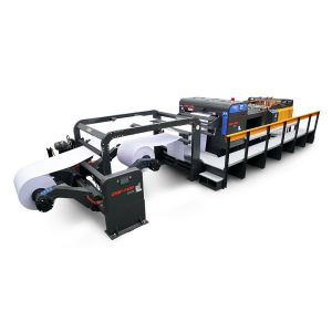 Buy cheap Single Rotary Knife Paper Sheeting Machine 6000mm Foil Paper Cutting Machine from wholesalers