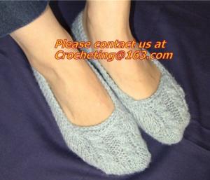 Wholesale Lady Winter Indoor Hand Knitted Slipper Sock,hand knit sock,Knitted Wool Sock from china suppliers