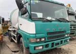 White And Green Used Construction Machinery , 2014 Mitsubishi Fuso Concrete