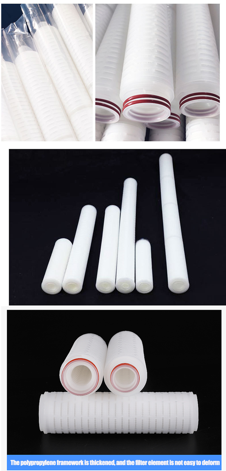 0.1-10 Micron Metal Pleated Water Paper High Flow Filter Cartridges for Your Food Shop