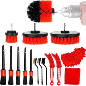 Wholesale Car Cleaning Brushes Set Includes 5 Soft Premium Detail Brush Auto Wheel Brush Kit from china suppliers
