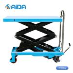 Aida Durable 800kg Double Scissor Lifting Platform Trolley for Smooth Lifting