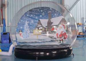 Wholesale Inflatable Snow Globe Christmas Decoration Transparent Dome Bubble Tent With Air Blower from china suppliers