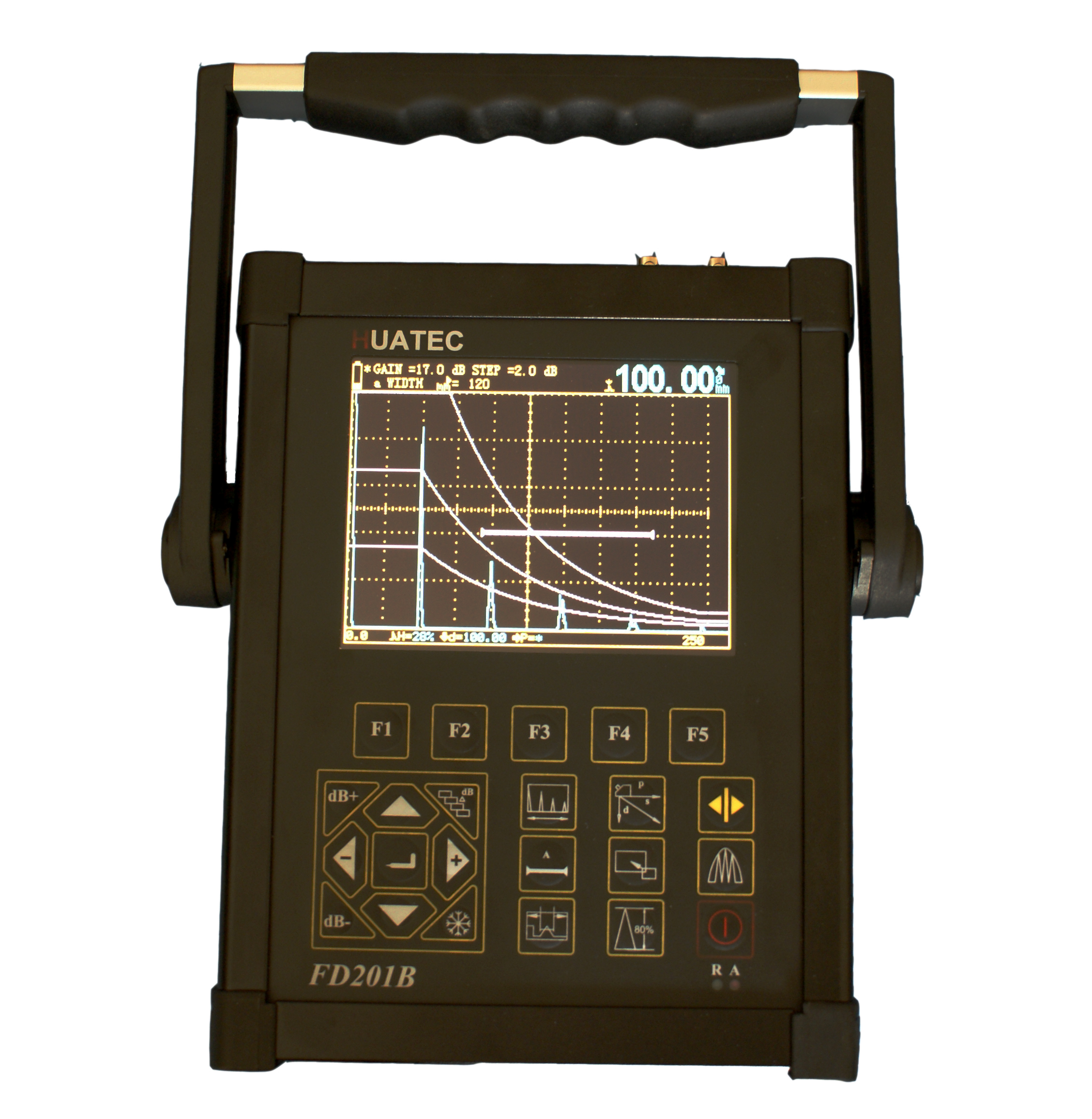 Bnc Port Portable Ultrasonic Flaw Detector 240 × 180 × 50mm With Aws Function