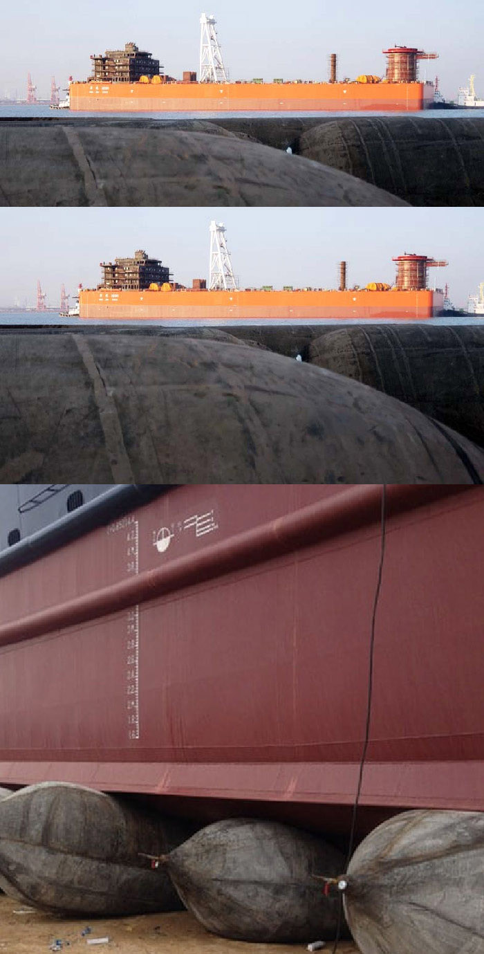 NBR Airbag Launching Ship Marine Rubber Airbags For Boat