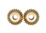 Miniature Brass Alloy Straight Bevel Gear 25T 1 Module 26.4mm Crown Diameter