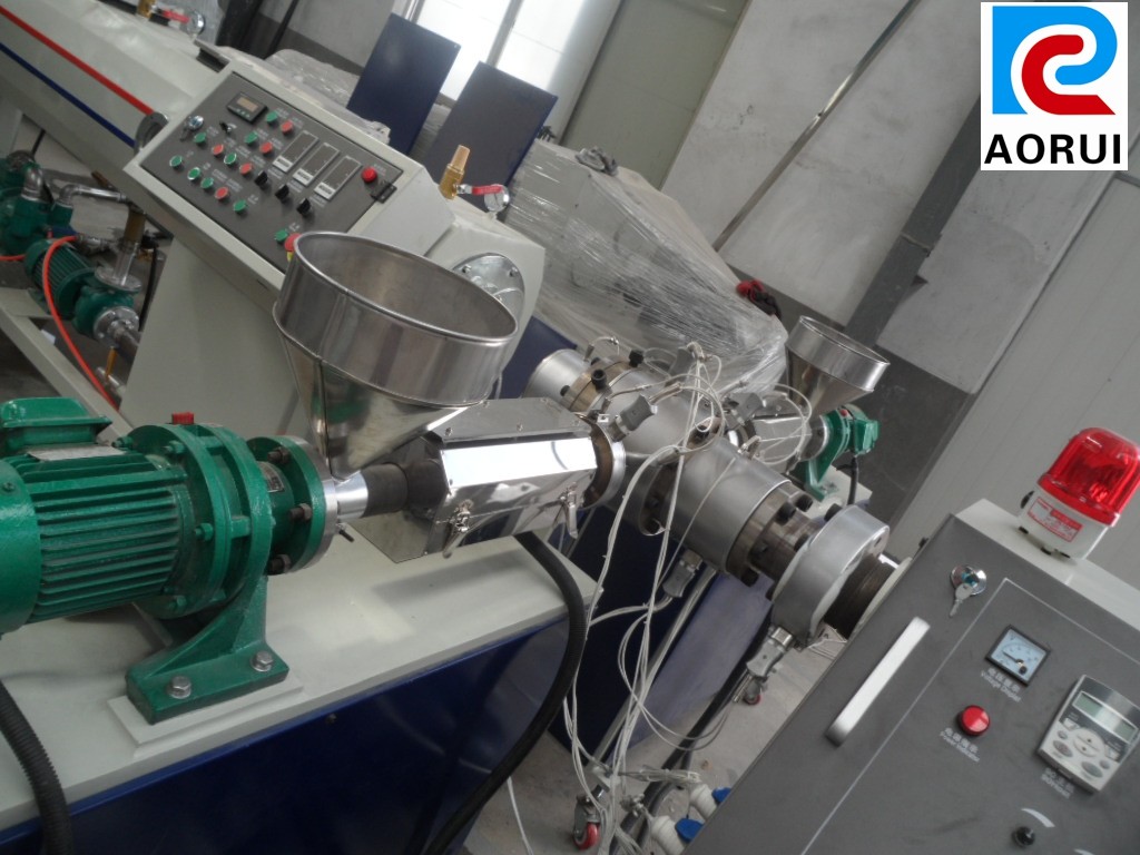 20-160mm Plastic Extrusion Line , PPR PE Cool And Hot Pipe Production Line , PP PE PPR Water Supply Pipe Machinery