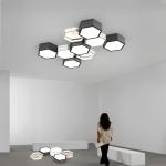 Simple Modern Living Room Lights Minimalist Bedroom Dining Room honeycomb LED