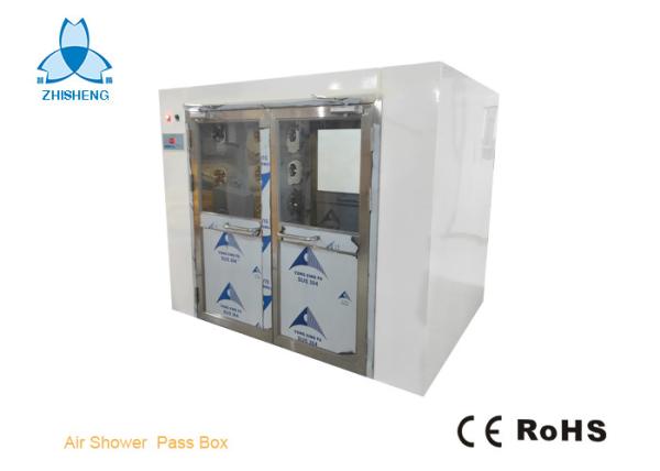 Pharmacy Air Showers And Pass Thrus For Passing Goods , Double - Leaf Swing