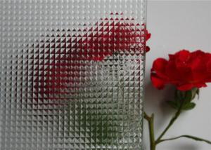 Wholesale Diamond / Nashiji Decorative Patterned Glass Flat Shape For Construction from china suppliers