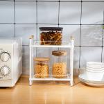 Kitchen Organiser 2 Tier Multifunctional Compact Kitchen Organizer Spice Rack